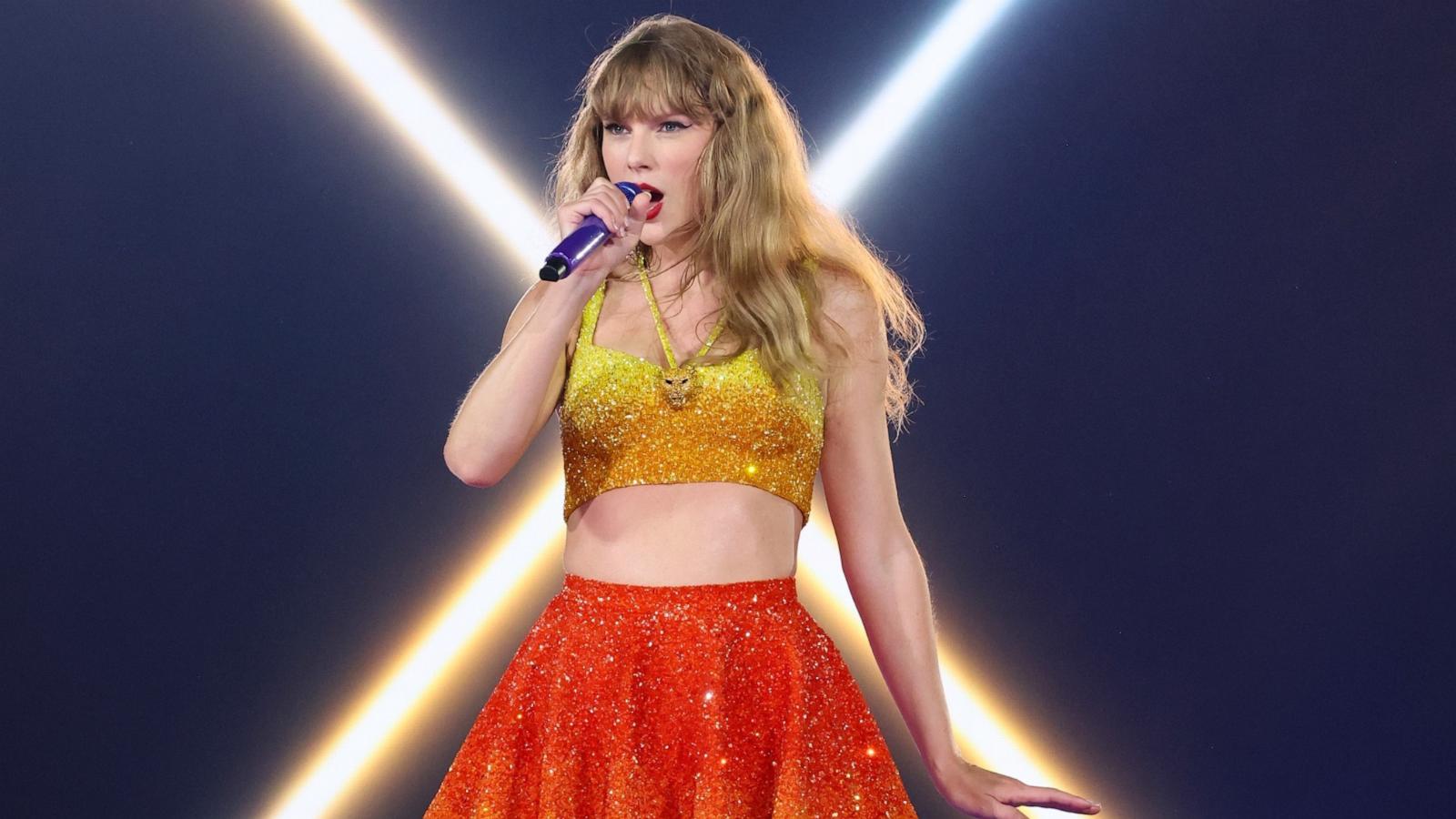 Taylor Swift wears Kansas City Chiefs colors during European Eras tour - ABC News