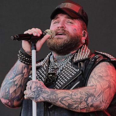 PHOTO: Teddy Swims performing at the SB LX Tailgate Party, February 8, 2026 in San Francisco.