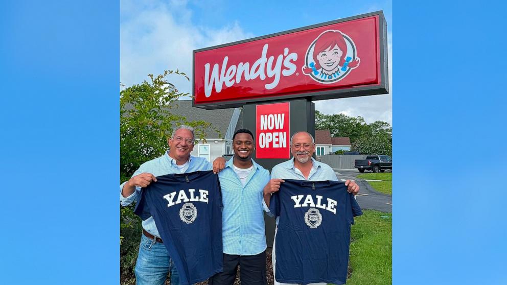 PHOTO: Thalles De Souza worked at a Wendy's restaurant while in school and is now headed to Yale University, where he plans on majoring in political science.