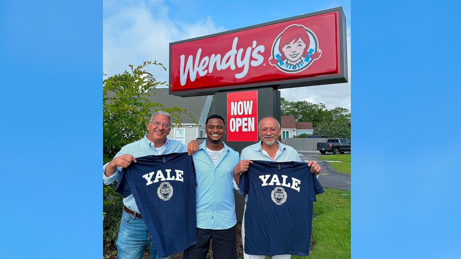 PHOTO: Thalles De Souza worked at a Wendy's restaurant while in school and is now headed to Yale University, where he plans on majoring in political science.