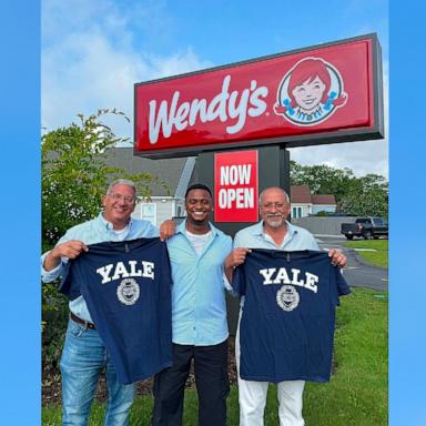 PHOTO: Thalles De Souza worked at a Wendy's restaurant while in school and is now headed to Yale University, where he plans on majoring in political science.