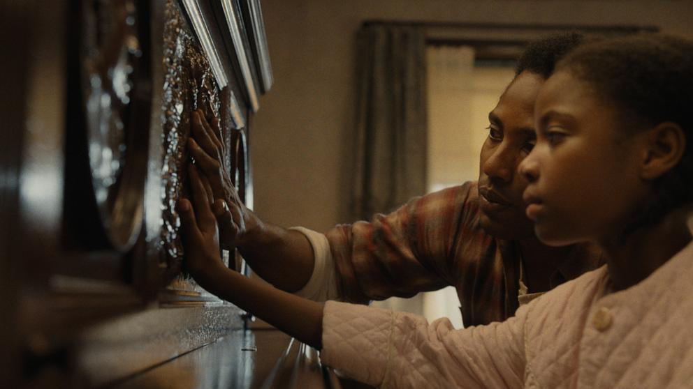 PHOTO: John David Washington as Boy Willie and Skylar Smith as Maretha in "The Piano Lesson."