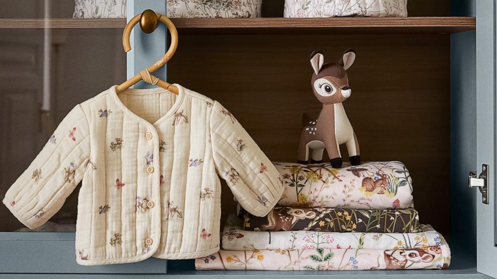 PHOTO: H&M Home has revealed its latest Disney Home x Sanderson collection featuring blankets, bedding and more baby essentials.