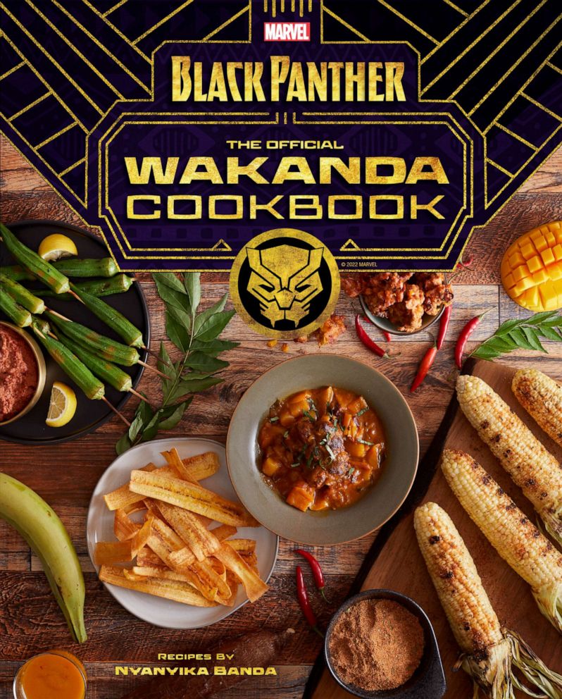 PHOTO: The cover of the Black Panther Wakanda cookbook.