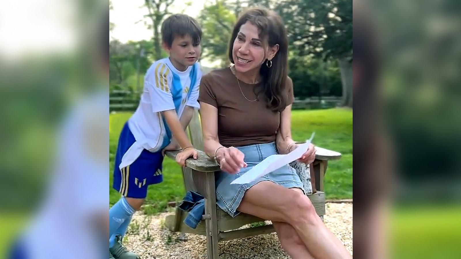 PHOTO: Theresa Nist and one of her grandsons appear in this screengrab from a video she shared on Instagram.