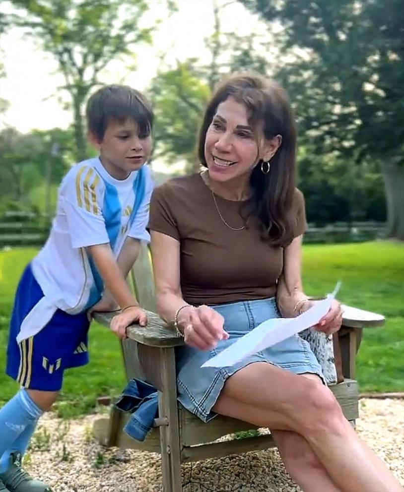 PHOTO: Theresa Nist and one of her grandsons appear in this screengrab from a video she shared on Instagram.