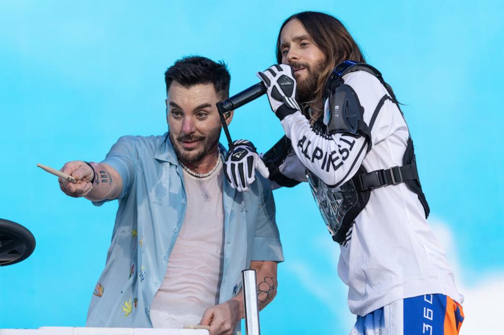 PHOTO: Shannon Leto and Jared Leto of Thirty Seconds to Mars perform onstage during weekend two, day two of Austin City Limits Music Festival at Zilker Park on Oct. 14, 2023 in Austin, Texas.