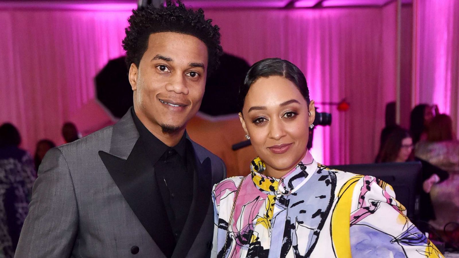 PHOTO: In this Feb. 6, 2020, file photo, Cory Hardrict and Tia Mowry attend the 2020 ESSENCE Black Women in Hollywood luncheon, in Beverly Hills, Calif.