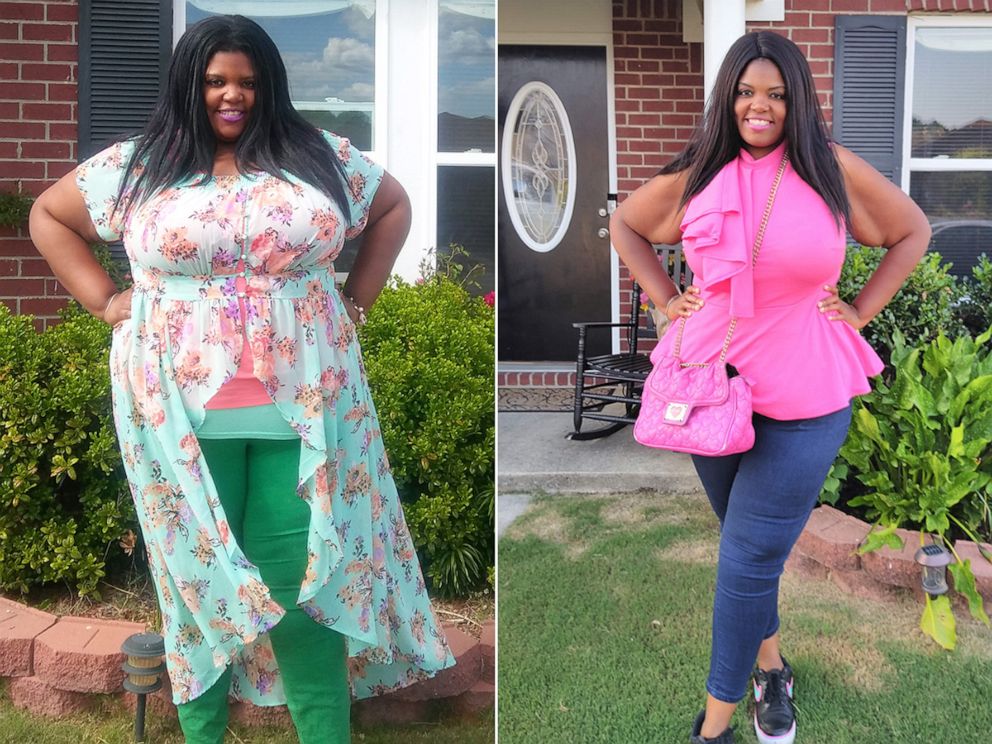 PHOTO: Tiesha Robinson, of Statesville, North Carolina, lost over 200 pounds.