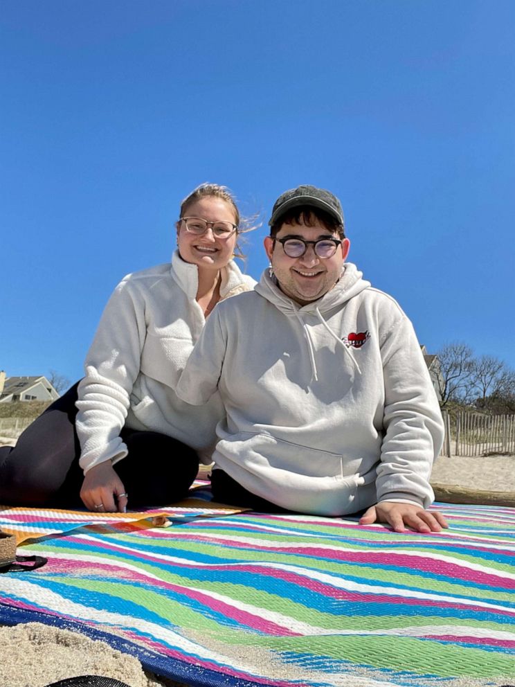 PHOTO: Tim Mason pictured with his best friend, Lindsey. 