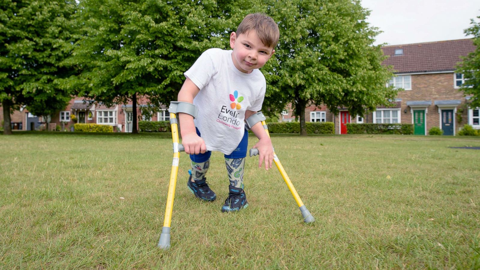 PHOTO: Tony Hudgell, 5, raised more than £1 million for Evelina London Children's Hospital by walking around his neighborhood in Kings Hill, England.