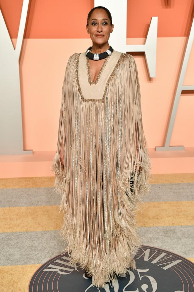 PHOTO: Tracee Ellis Ross arrives at the Vanity Fair Oscar Party, Mar. 2, 2025, in Beverly Hills, Calif.