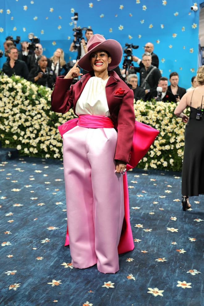 Tracee Ellis Ross attends the 2025 Met Gala Celebrating "Superfine: Tailoring Black Style" on May 05, 2025 in New York City.