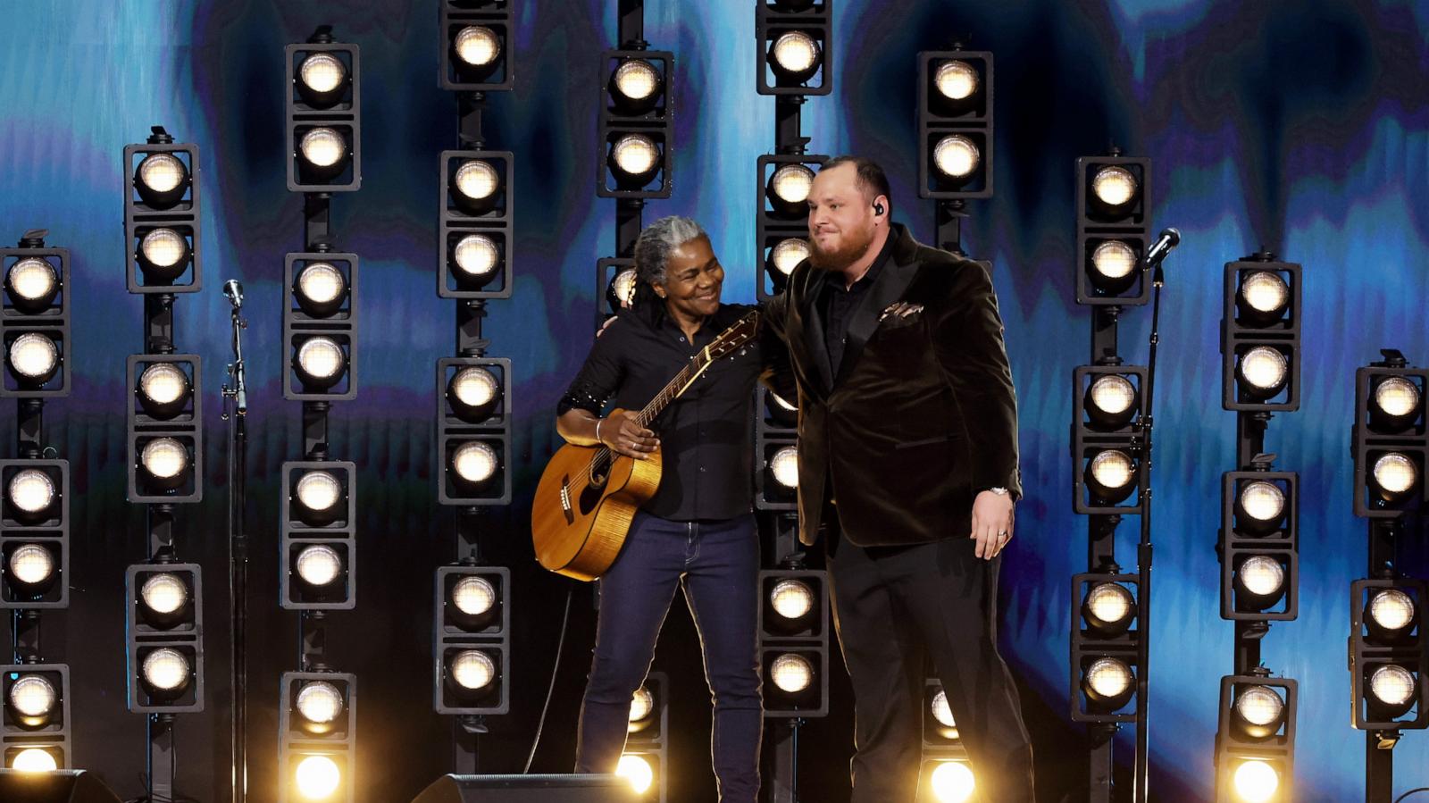 PHOTO: Tracy Chapman and Luke Combs perform onstage during the 66th GRAMMY Awards at Crypto.com Arena in Los Angeles, Feb. 04, 2024.