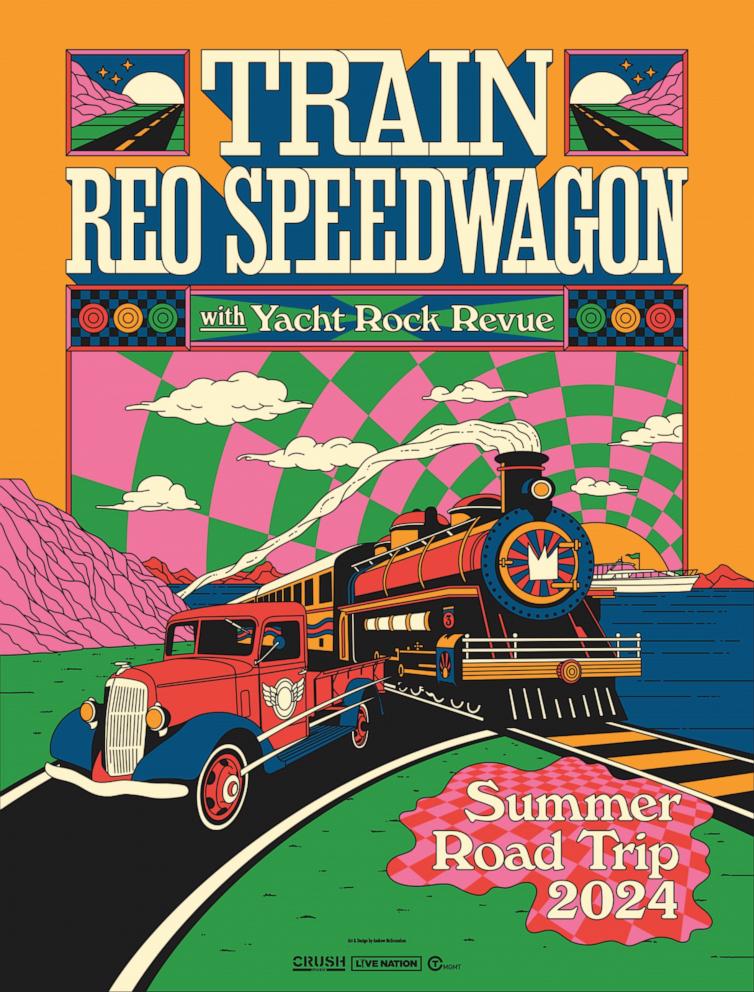 PHOTO: Train and REO Speedwagon's Summer Road Trip 2024 Tour.