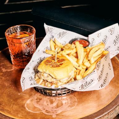 PHOTO: Truffle mushroom burger. 