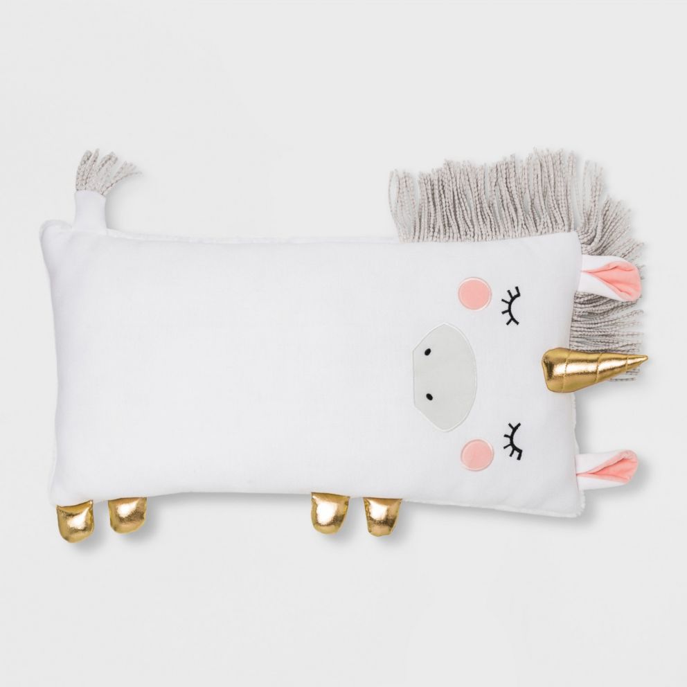 PHOTO: Unicorn Body Pillow White