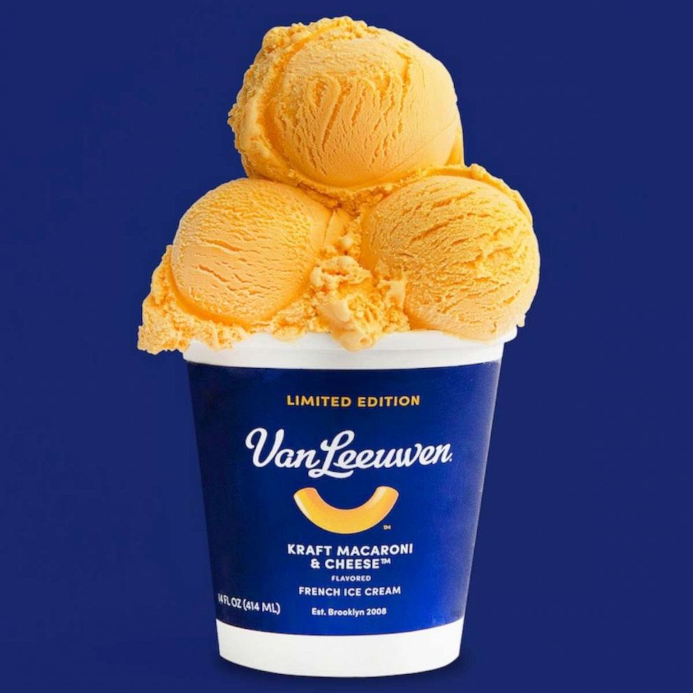 PHOTO: Limited edition Kraft Macaroni and Cheese ice cream.