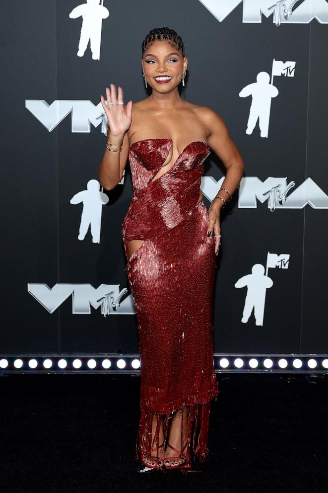 PHOTO: Halle Bailey attends the 2024 MTV Video Music Awards at UBS Arena in Elmont, NY, Sept. 11, 2024.