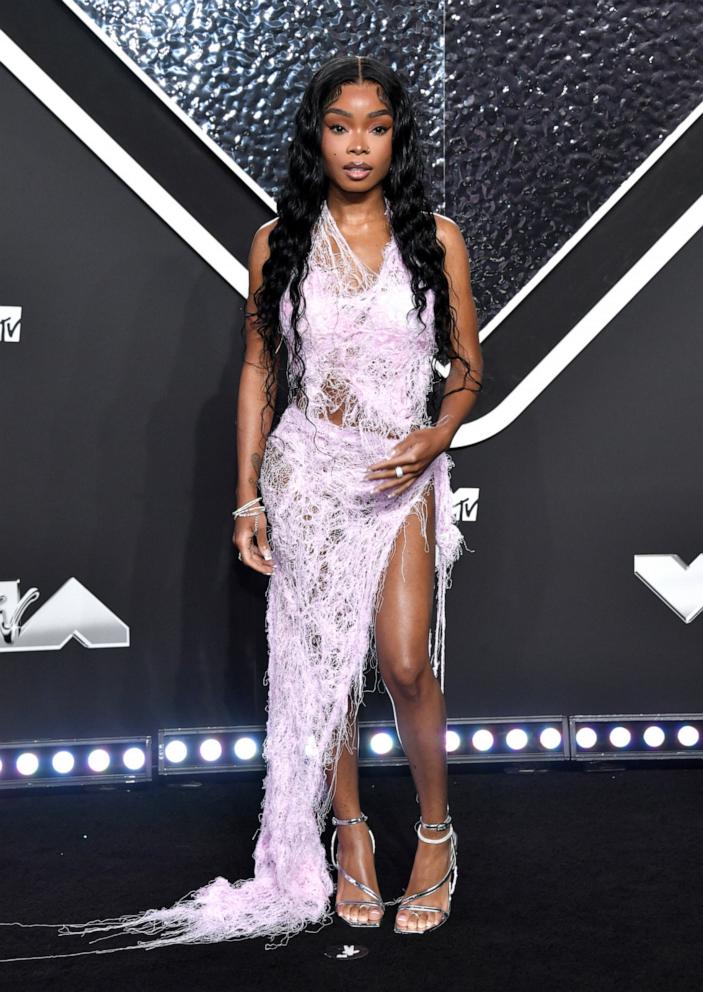 PHOTO: Lola Brooke arrives at the MTV Video Music Awards at UBS Arena in Elmont, N.Y., Sept. 11, 2024.