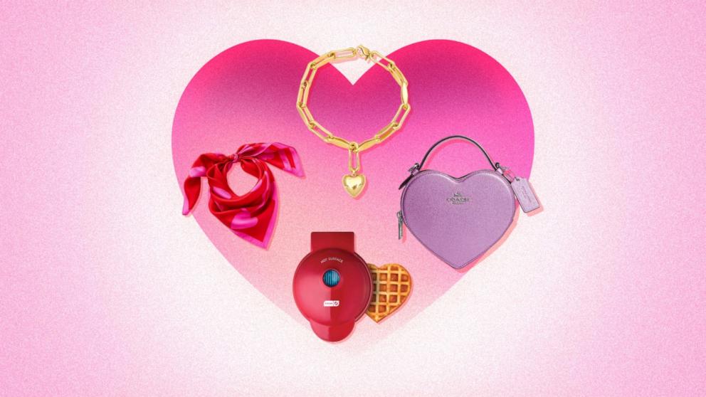 Get in the Valentine’s Day spirit with accessories, apparel, home decor and more