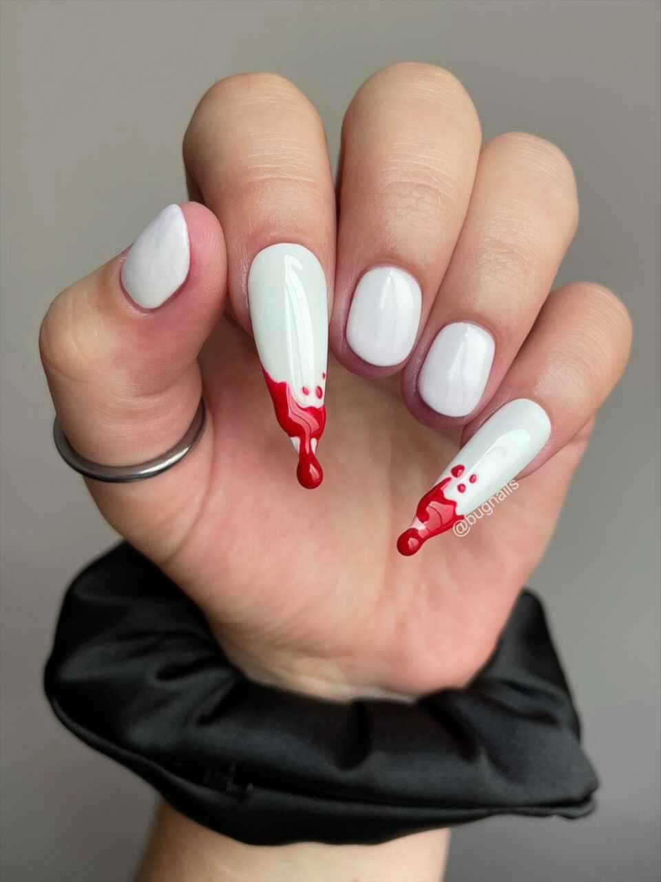 PHOTO: Vampire manicure from @bugnails on Instagram.