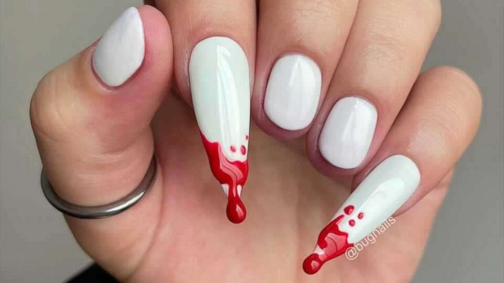 PHOTO: Vampire manicure from @bugnails on Instagram.