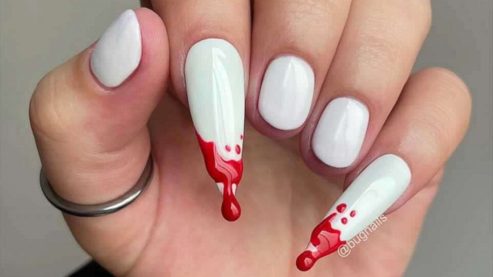 PHOTO: Vampire manicure from @bugnails on Instagram.