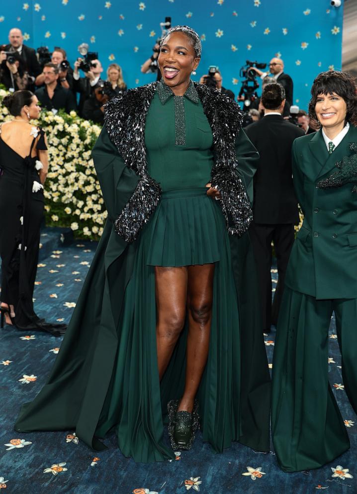Venus Williams attends the 2025 Met Gala Celebrating "Superfine: Tailoring Black Style" on May 05, 2025 in New York City.