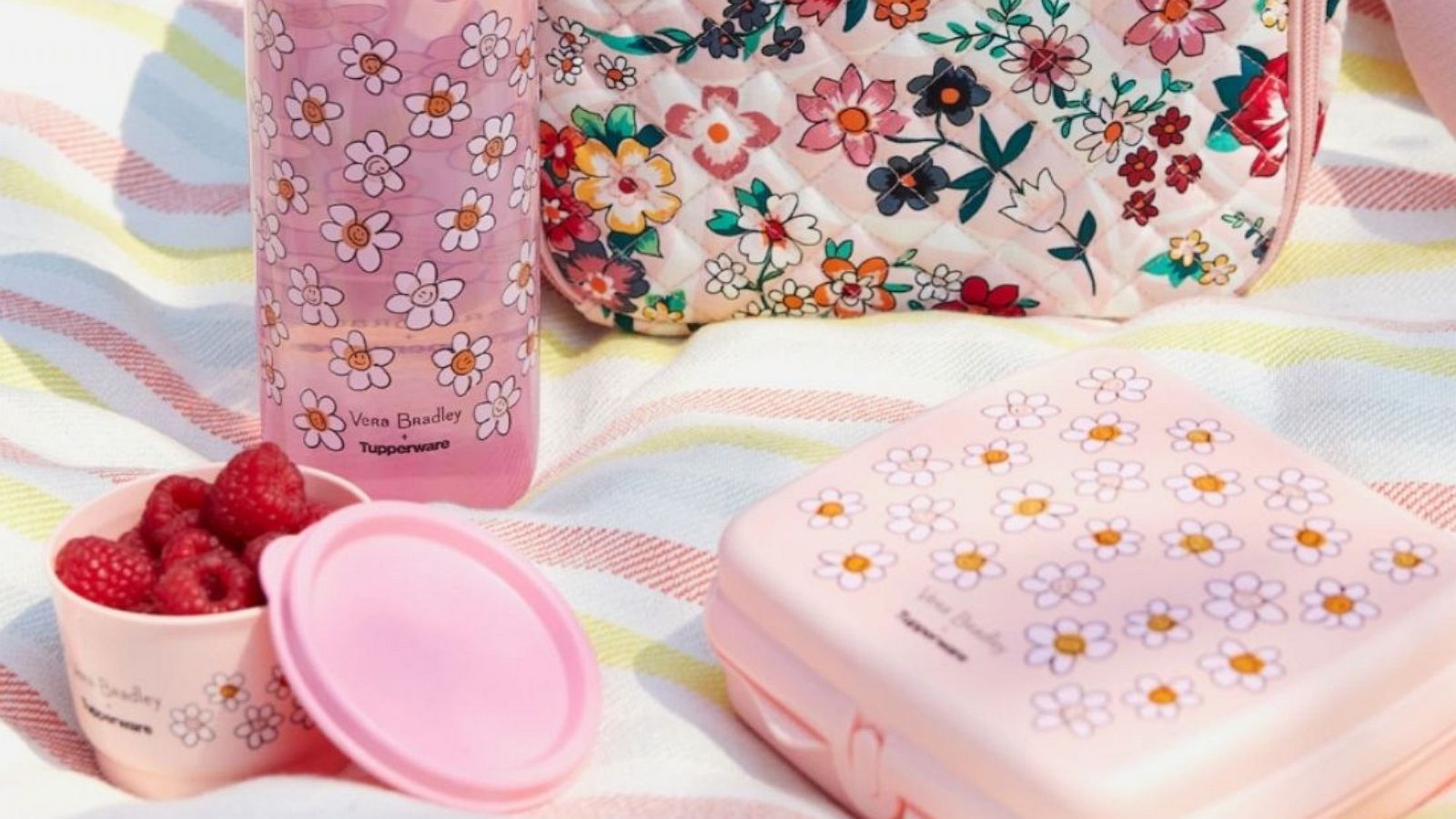 PHOTO: Vera Bradley and Tupperware are launching their first-ever, limited-edition collection of on-the-go, reusable food and drinkware containers.