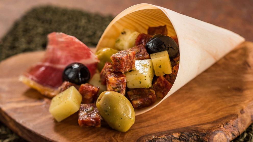 PHOTO: A charcuterie cone to be served at the EPCOT International Food & Wine Festival along with other global cuisines. 