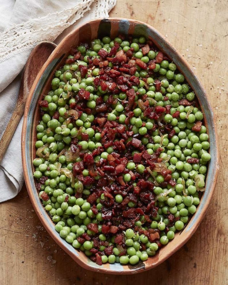 PHOTO: Gaby Dalkin's easy peas and pancetta is a perfect holiday side dish.