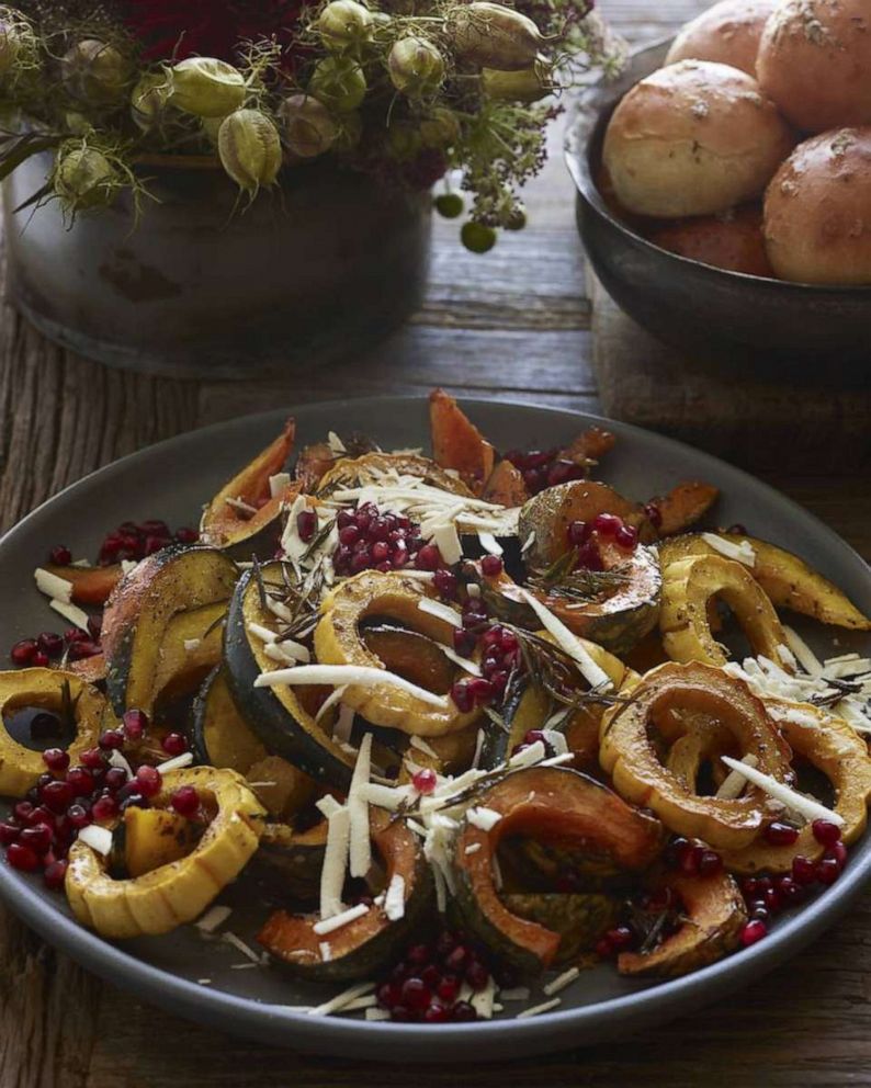 PHOTO: A trio of roasted squash and pumpkin.