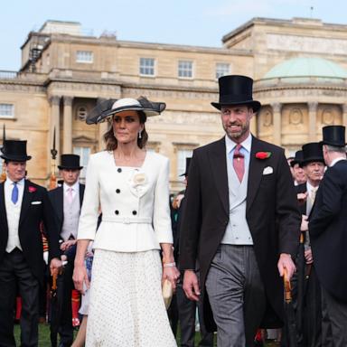 PHOTO: Catherine, Princess of Wales and Prince William, Prince of Wales during a Royal Garden Party at Buckingham Palace on May 8, 2026 in London, England. 