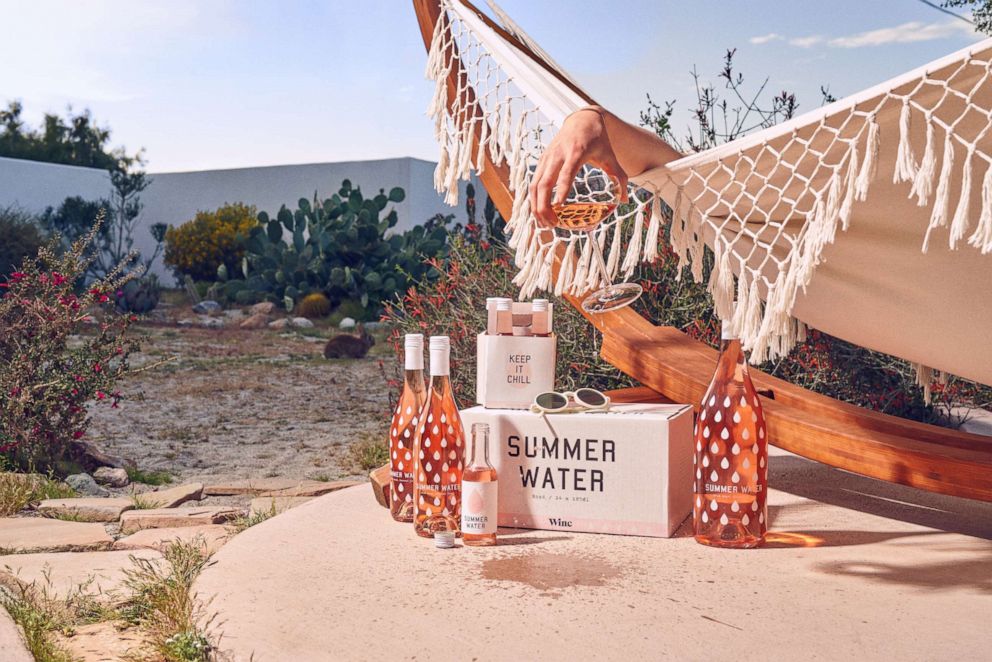 PHOTO: The 2018 vintage of Summer Water rose bottles and mini shareable bottles from Winc.