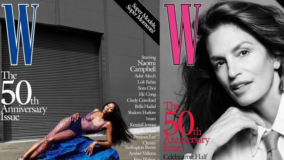 W Magazine Taps Naomi Campbell Cindy Crawford Kendall Jenner And More For Th Anniversary