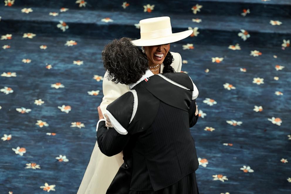 Walton Goggins and Kerry Washington attend the 2025 Met Gala Celebrating "Superfine: Tailoring Black Style" on May 05, 2025 in New York City.