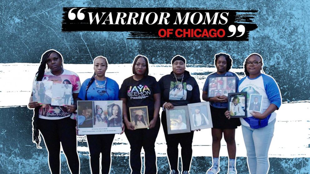 PHOTO: Kentnilla Blackful, Brandy Martin, Nyisha Beemon, Carmen Anderson, Shavonda Morens and Octavia Mitchell have all lost children to gun violence in Chicago and have joined forces to create the 'Warrior Moms of Chicago.'