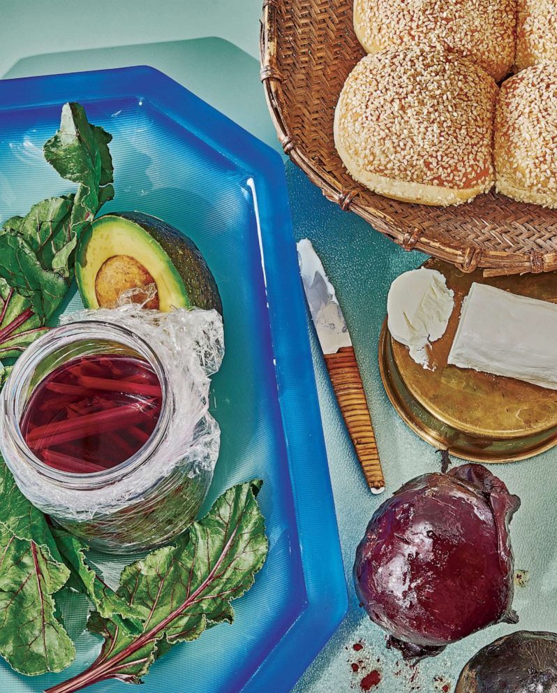 PHOTO: Root-to-stem beet burgers from the "Waste Not" cookbook.