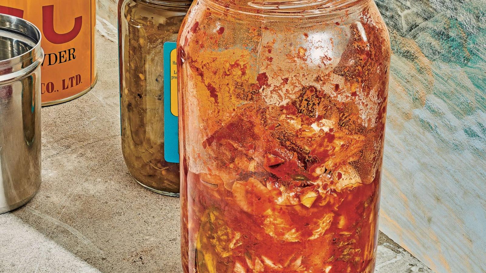 PHOTO: Kitchen scrap kimchi is a spicy, tangy fermented condiment that can stretch the life of vegetables.