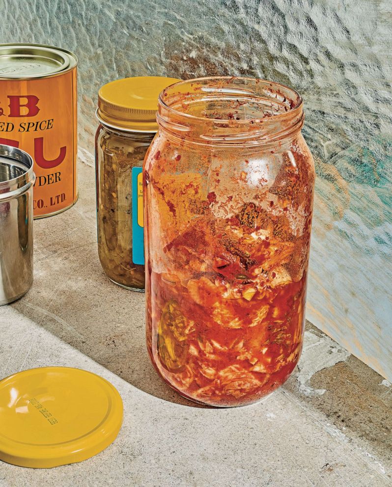 PHOTO: Kitchen scrap kimchi is a spicy, tangy fermented condiment that can stretch the life of vegetables.