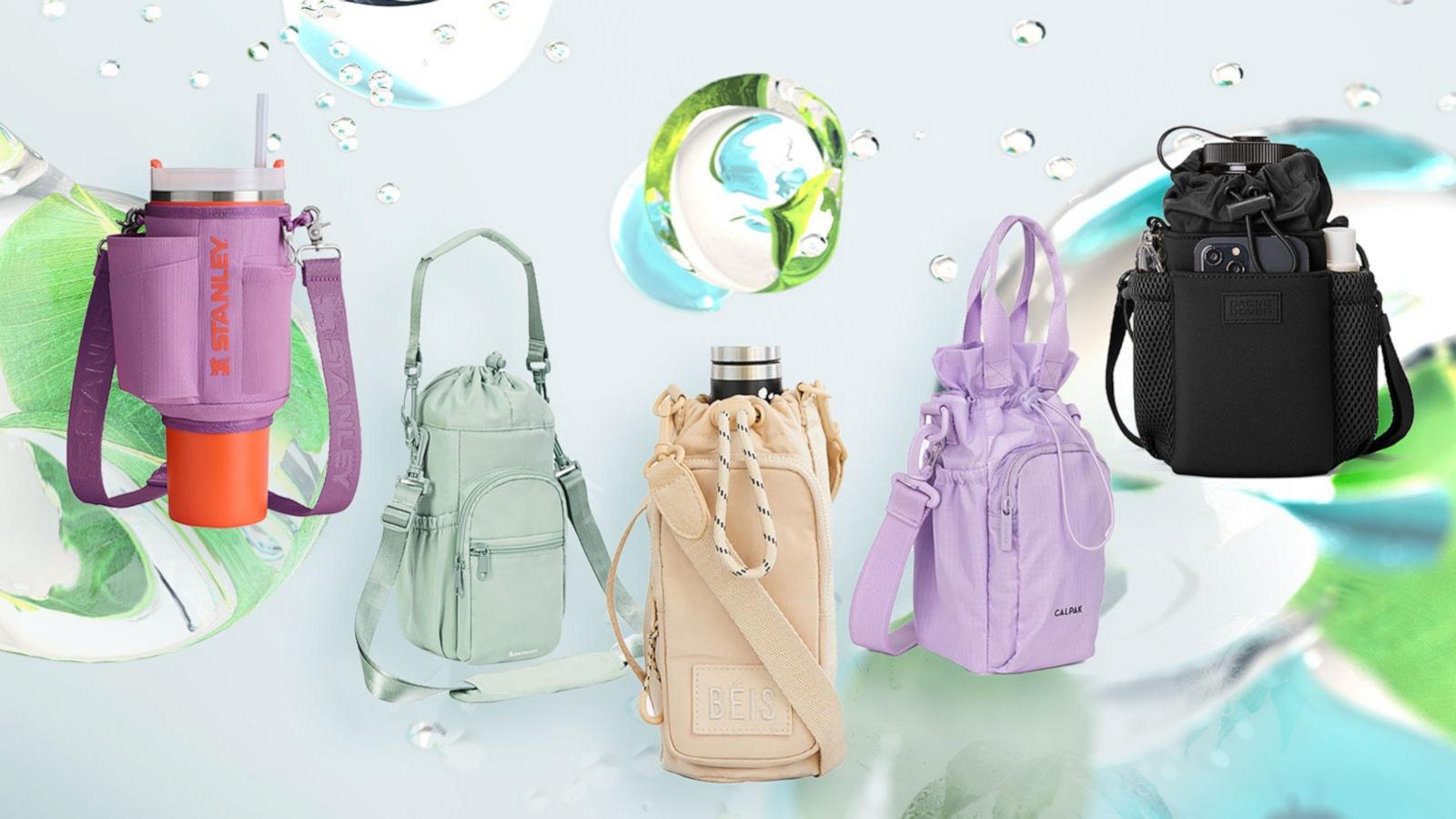 Shop fun and functional water bottle slings.