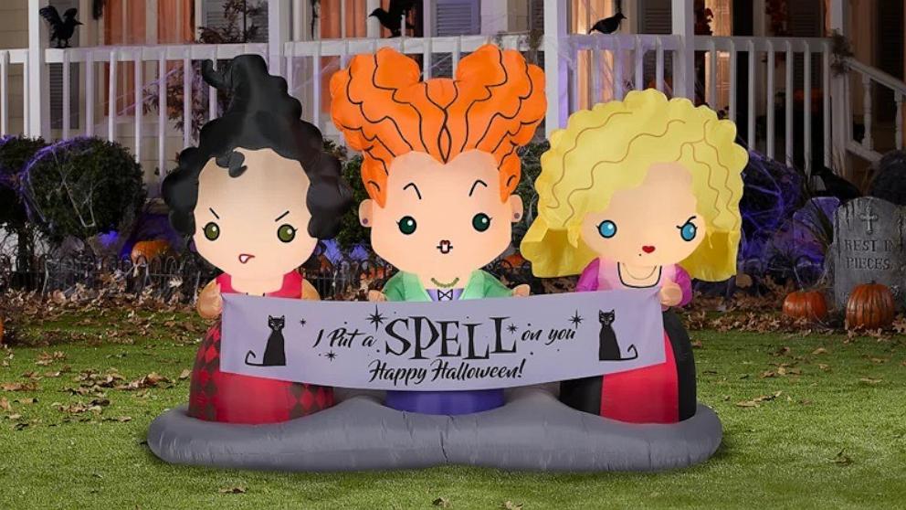 PHOTO: Disney Hocus Pocus Sisters Inflatable