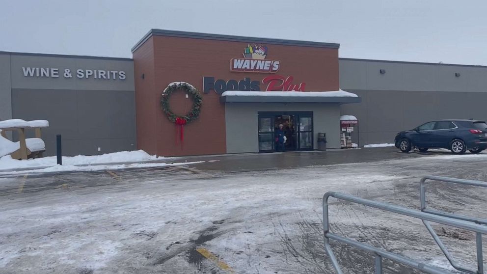PHOTO: Grocery store Wayne's Food Plus in Luck, Wisconsin.