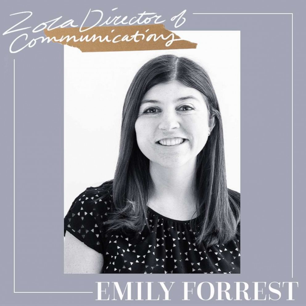 Zola director of communications Emily Forrest