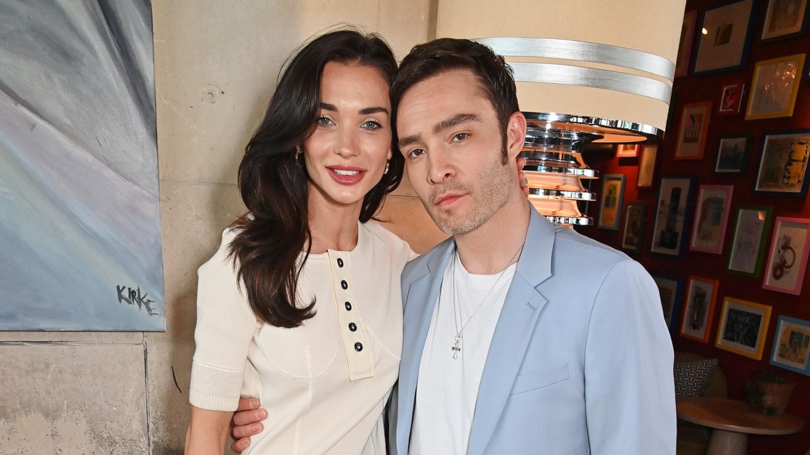 PHOTO: Amy Jackson and Ed Westwick at 180 The Strand on May 11, 2024 in London.