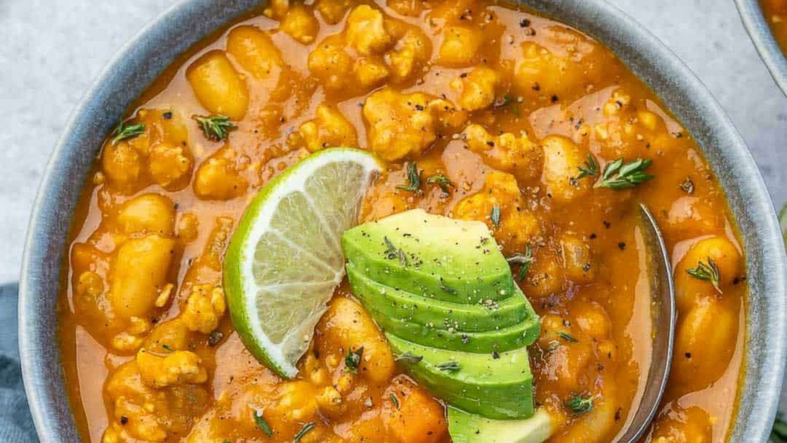 PHOTO: White bean pumpkin chili that can be made on the stovetop or in an instant pot.