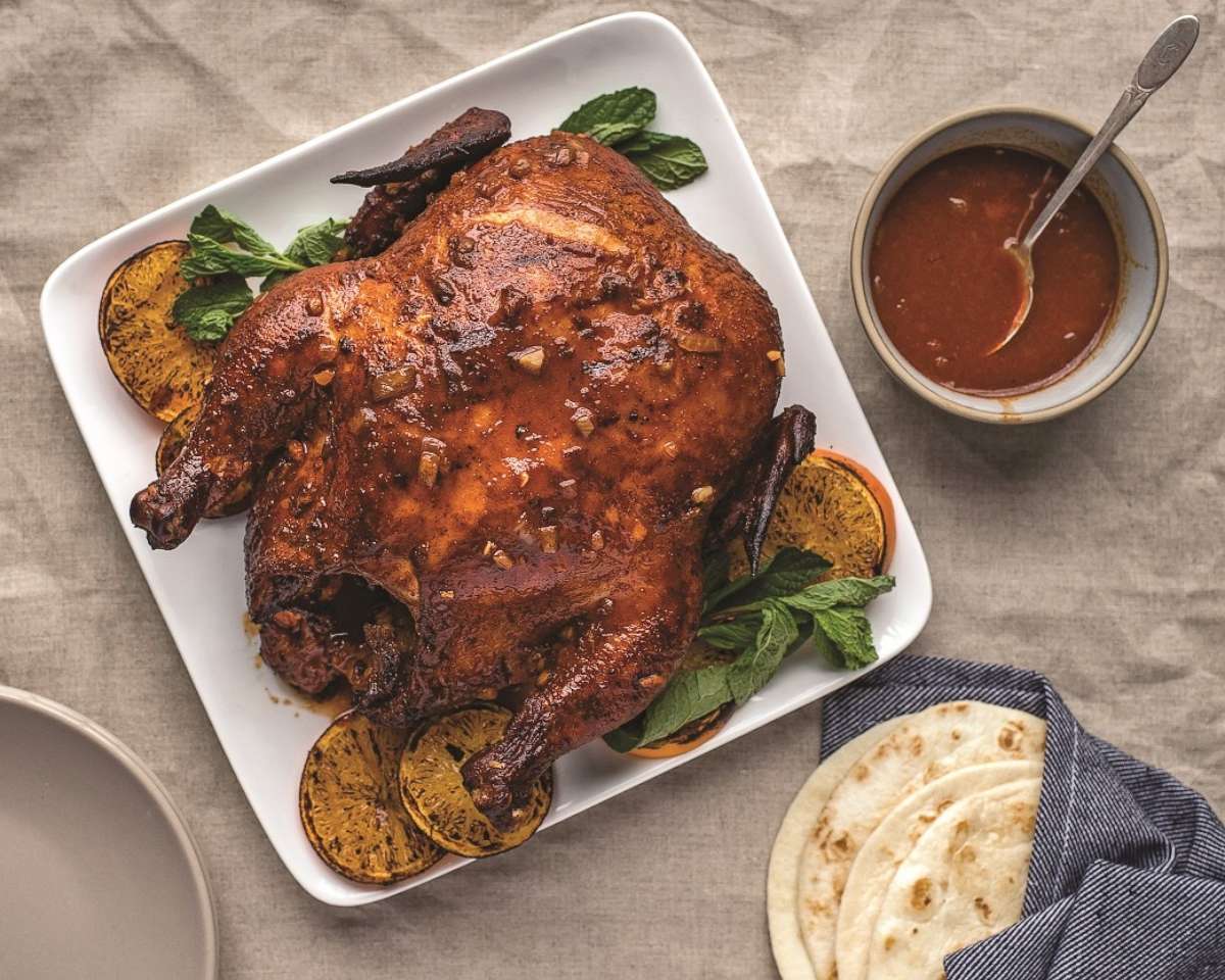 PHOTO: Jeff Mauro's whole Mojo chicken from his new cookbook "Come On Over."