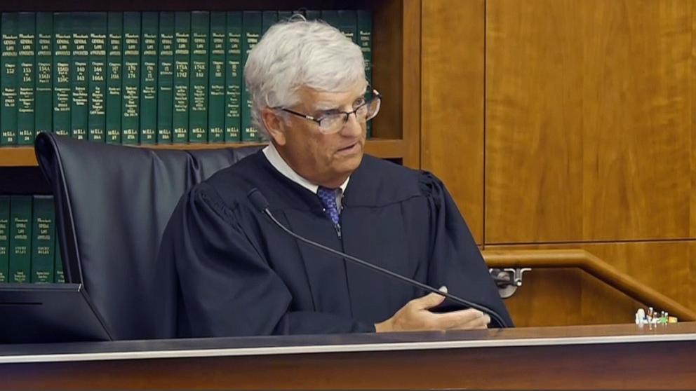 PHOTO: Judge William Sullivan address the court during an afternoon session in the triple murder trial of Lindsay Clancy, the Duxbury mother in Plymouth Superior Court, in Plymouth, Massachusetts, September 3, 2026.