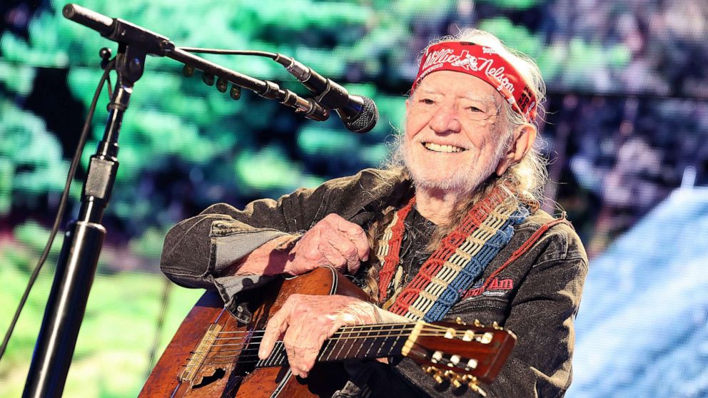 PHOTO: Willie Nelson performs during the Farm Aid concert, Sept. 24, 2022, in Raleigh, North Carolina.